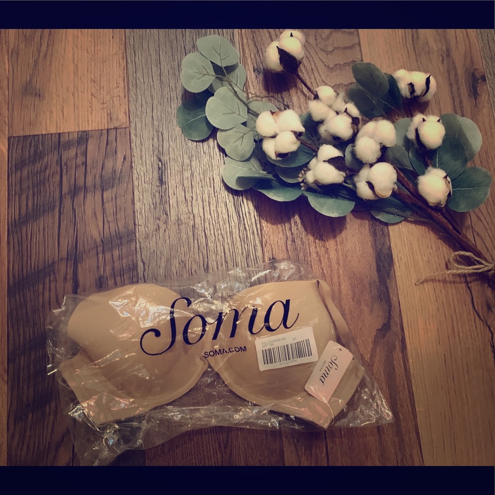 Soma Vanishing Back Full Coverage Bra 34C NWT